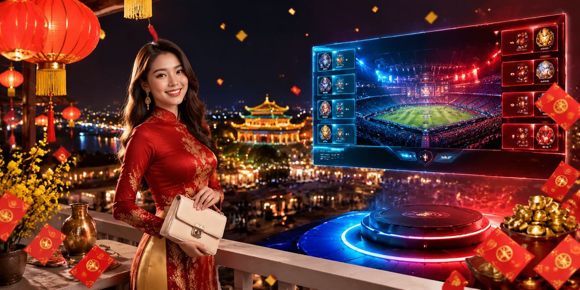 Người dùng trẻ tại chợ đêm Huế theo dõi trận đấu esports và đặt cược trực tuyến trên điện thoại